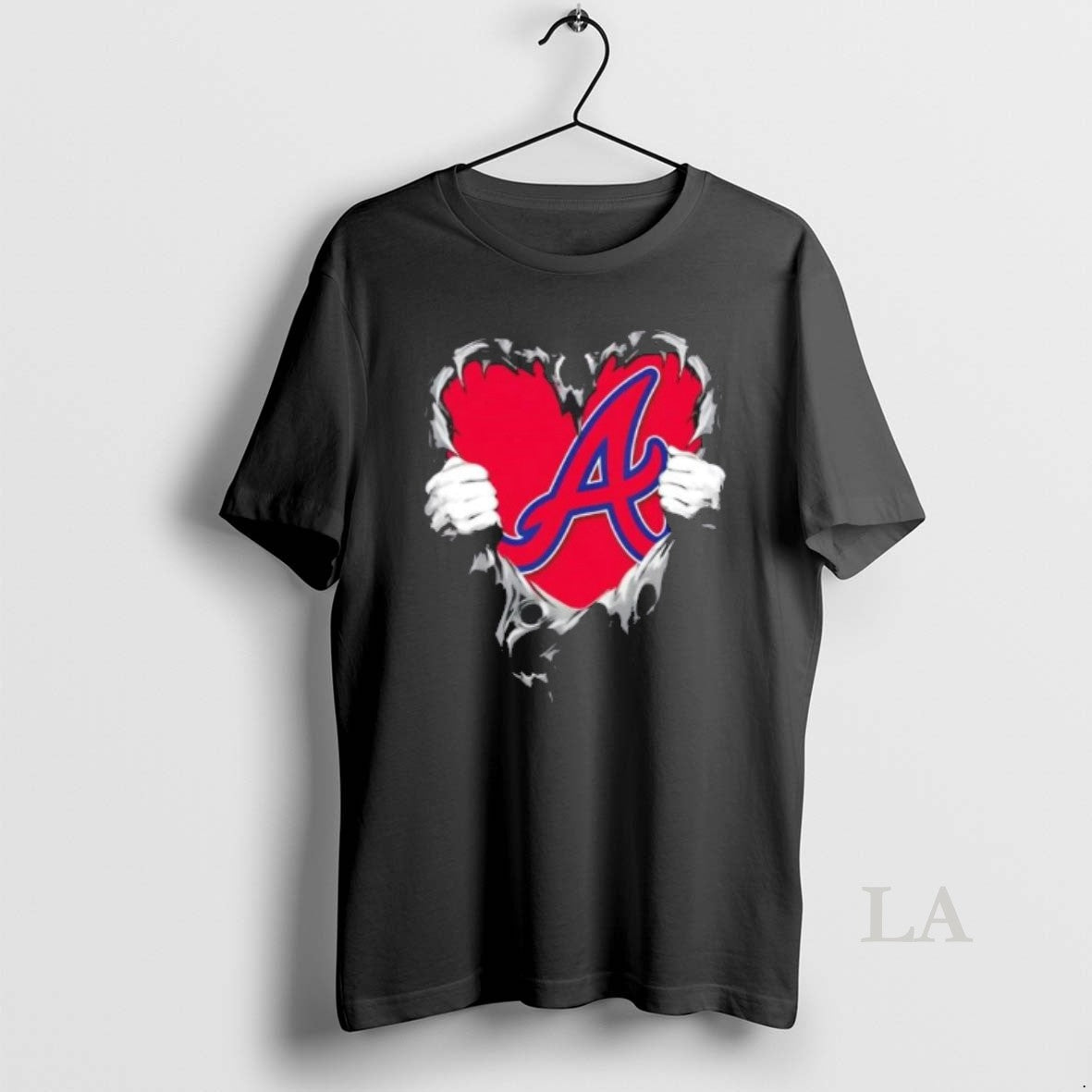Original Atlanta Braves Rip Chest Forever My Heart