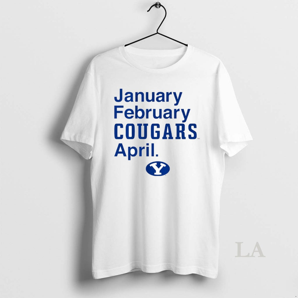 Original Byu Cougars Basketball January February Cougars April Circle