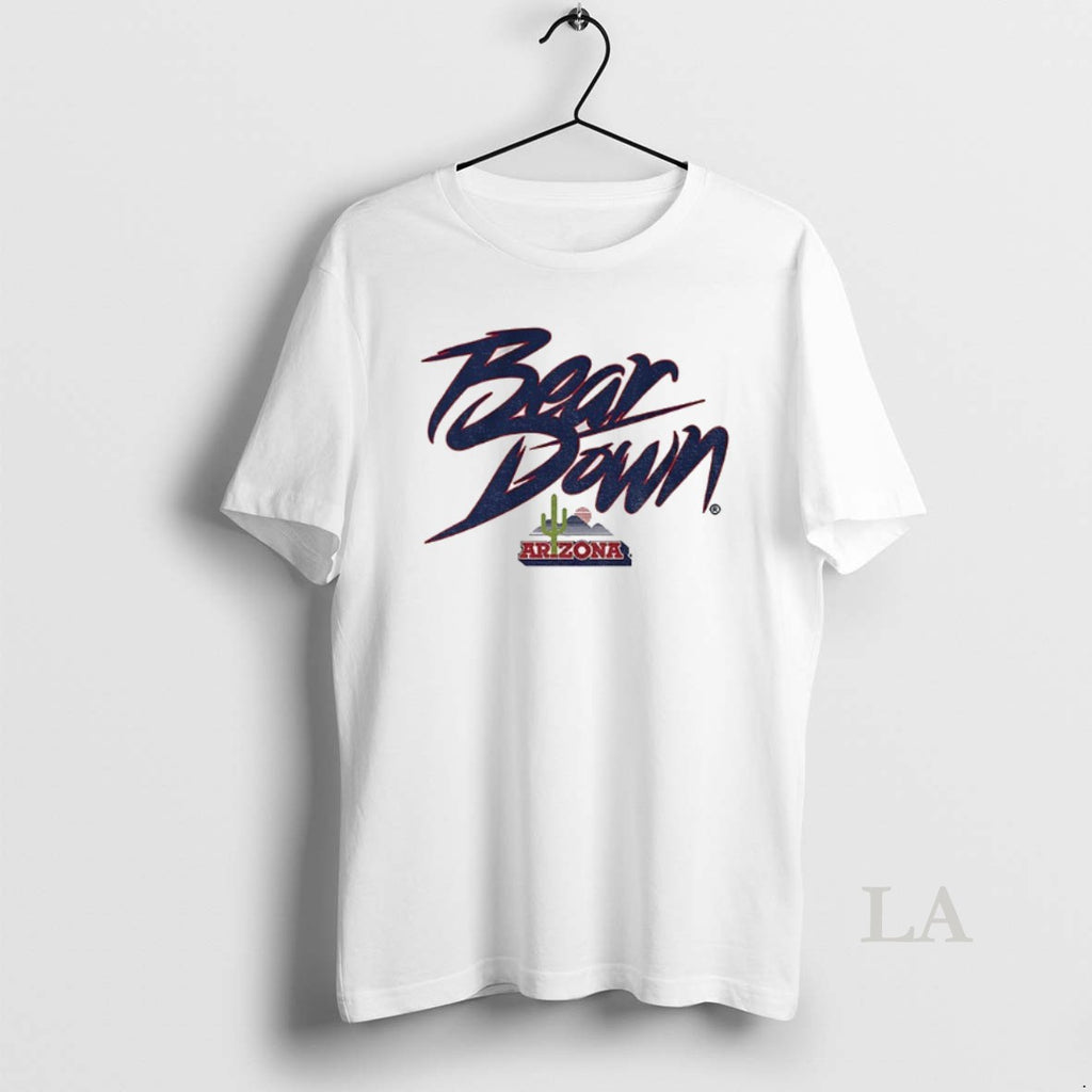 Original Bear Down Cactus Logo Arizona Wildcats Football 2025
