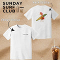 Original Chicken Joe Beach Shirt Shirt Comfort Colors Surf Shirt Back Fun Summer Vacation T-Shirts