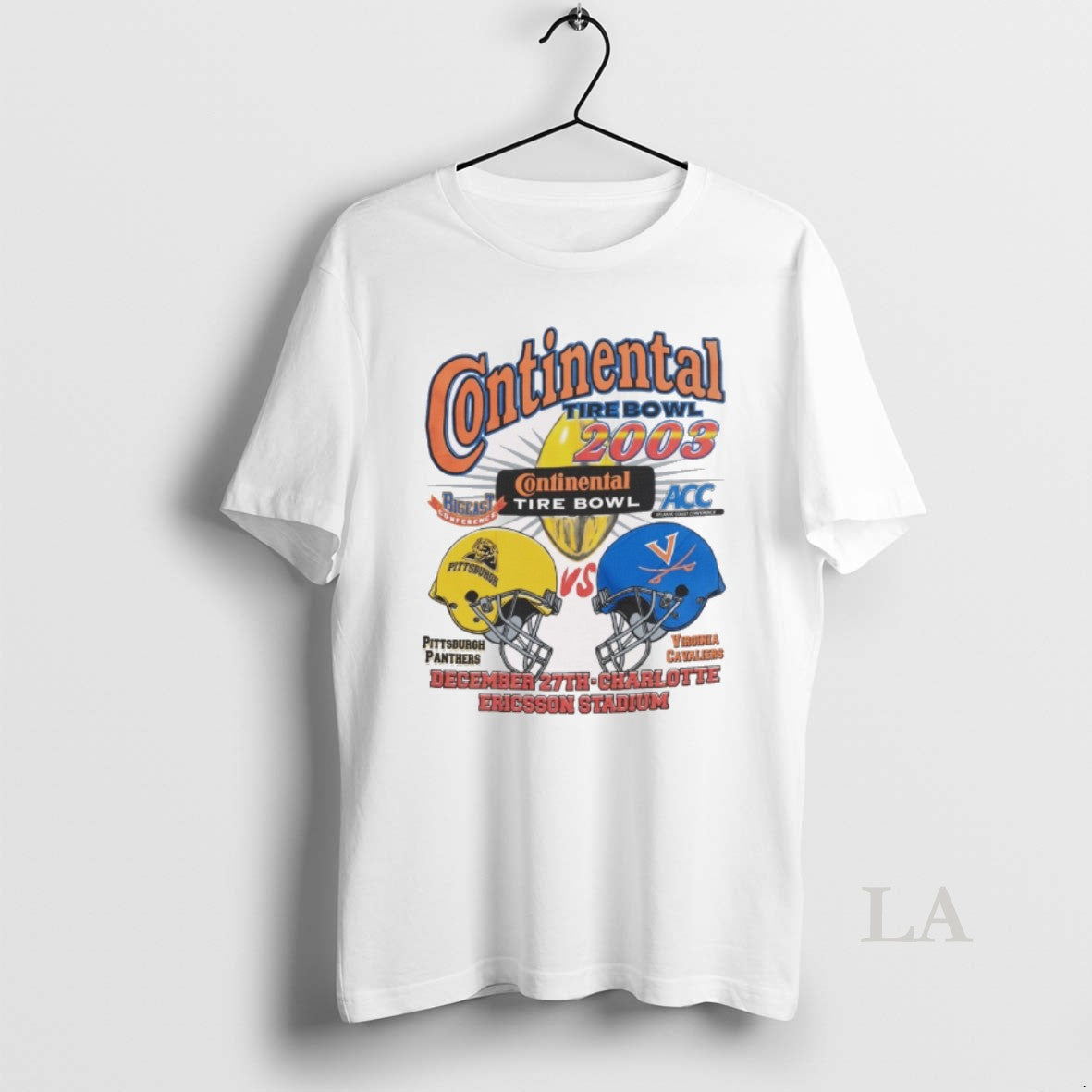 Original Continental Tire Bowl 2003 Pittsburgh Panthers Vs Virginia Cavaliers December 27th Charlotte Ericsson Stadium