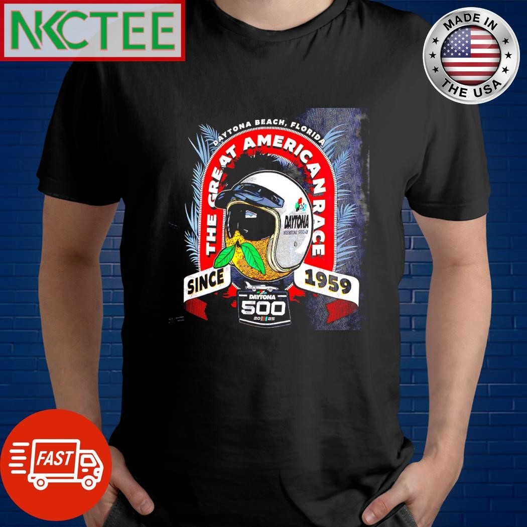 Original Daytona Beach Florida The Great American Race Since 1959 Dayotna 500 2025 shirt Unisex , , , Long Sleeve Tee