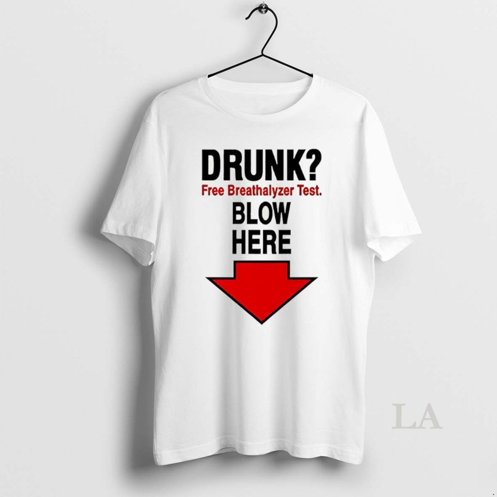 Original Drunk Free Breathalyzer Test Blow Here Arrow Pointing Down Meme