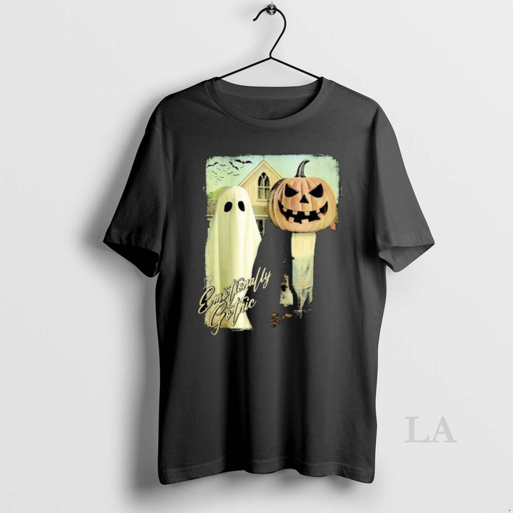 Original Emotionally Gothic Ghost Pumpkin Head Man Halloween