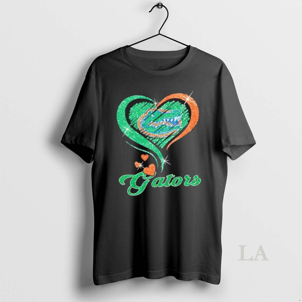 Original Florida Gators Football In Glitter Heart Fans