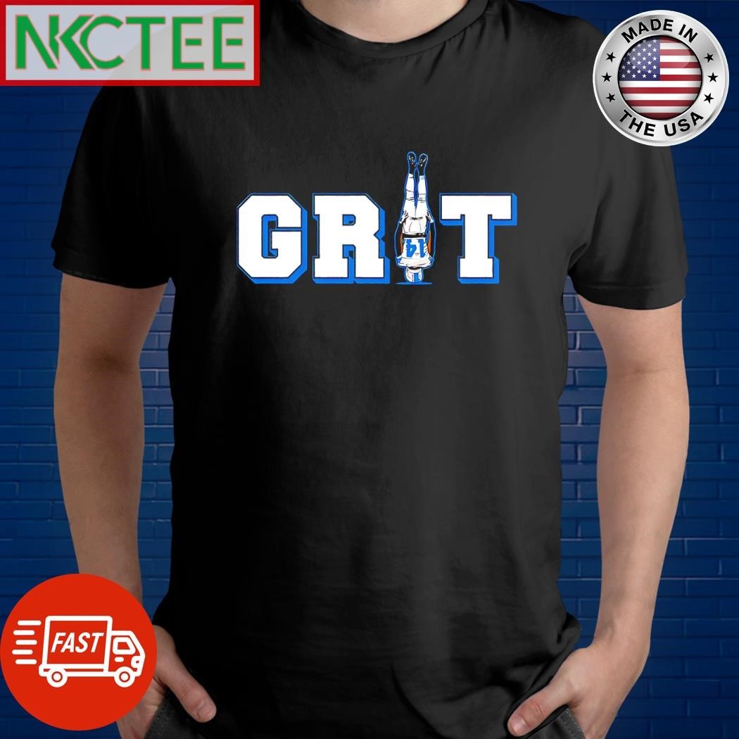 Original Grit Amon-Ra St. Brown 14 upside down shirt Unisex , , , Long Sleeve Tee