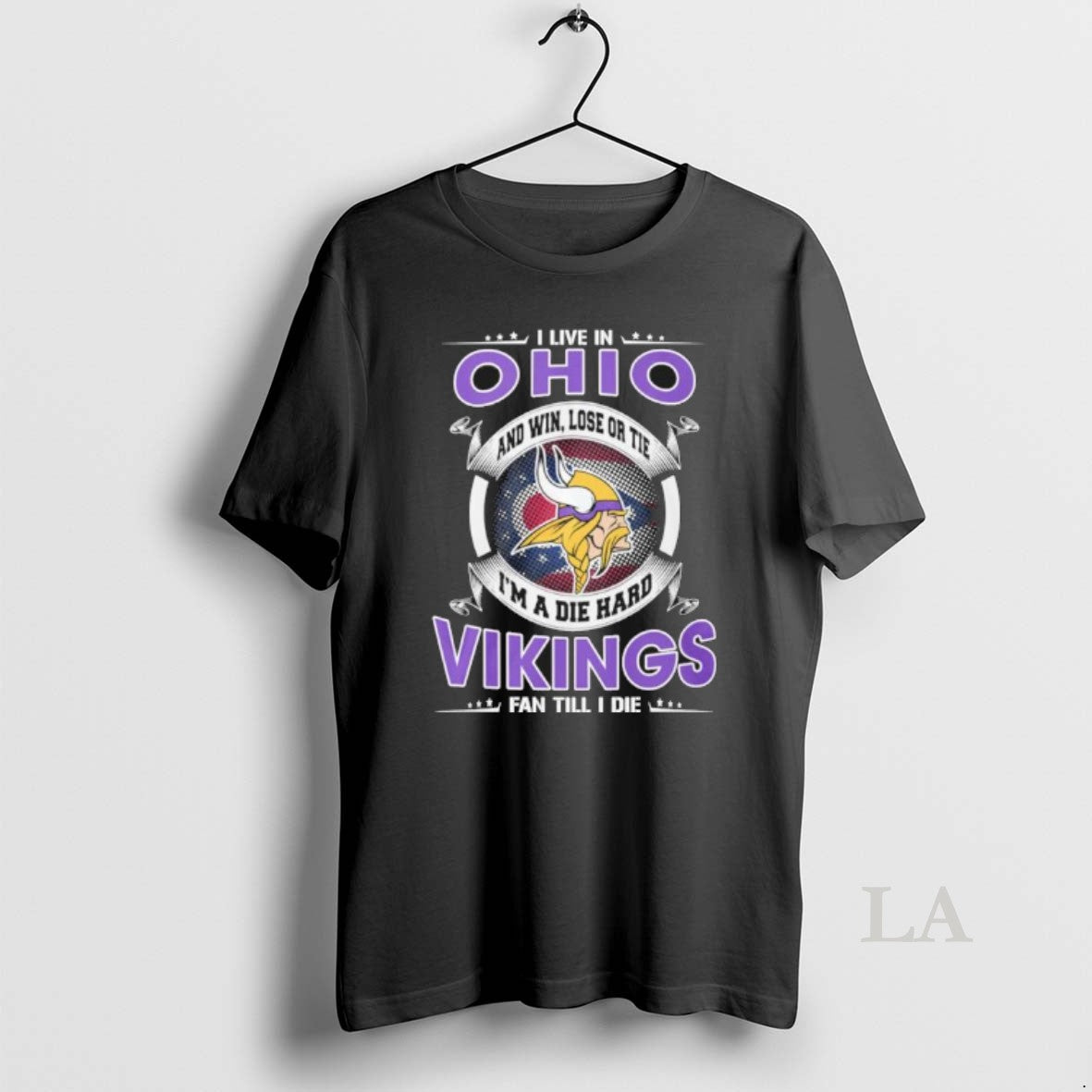 Original I Live Ohio Win Lose Tie Im Die Hard Minnesota