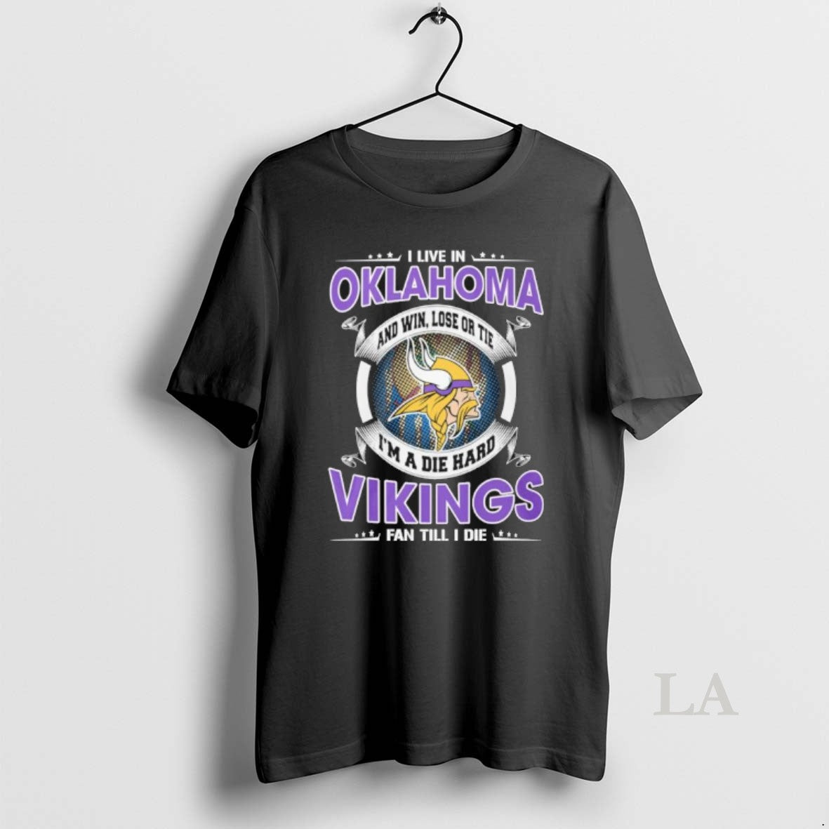 Original I Live Oklahoma Win Lose Tie Im Die Hard Minnesota