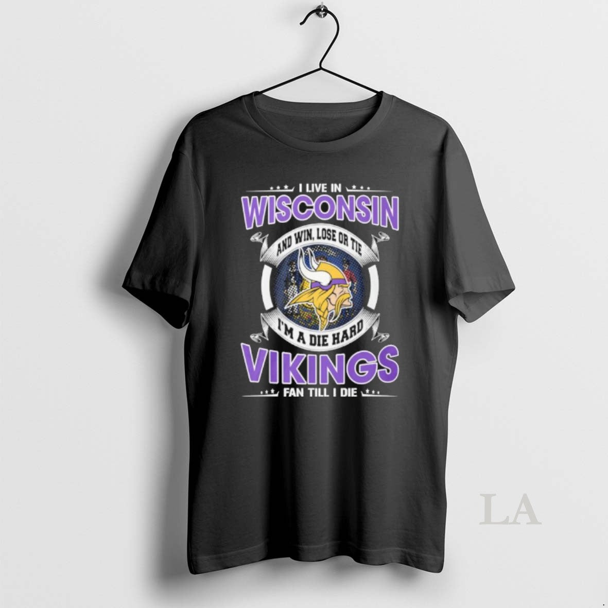 Original I Live Wisconsin Win Lose Tie Im Die Hard Minnesota