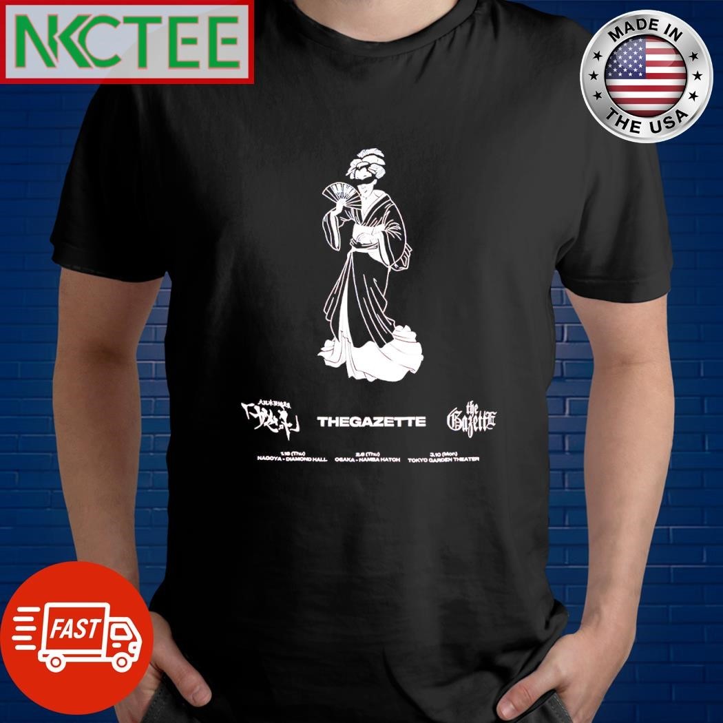 Original Itan Geisha 1-16 Nagoya Diamond Hall The Gazette shirt Unisex , , , Long Sleeve Tee