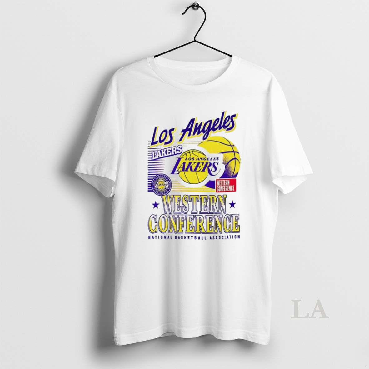 Original Los Angeles Lakers Nba Western Conference Logo Ball