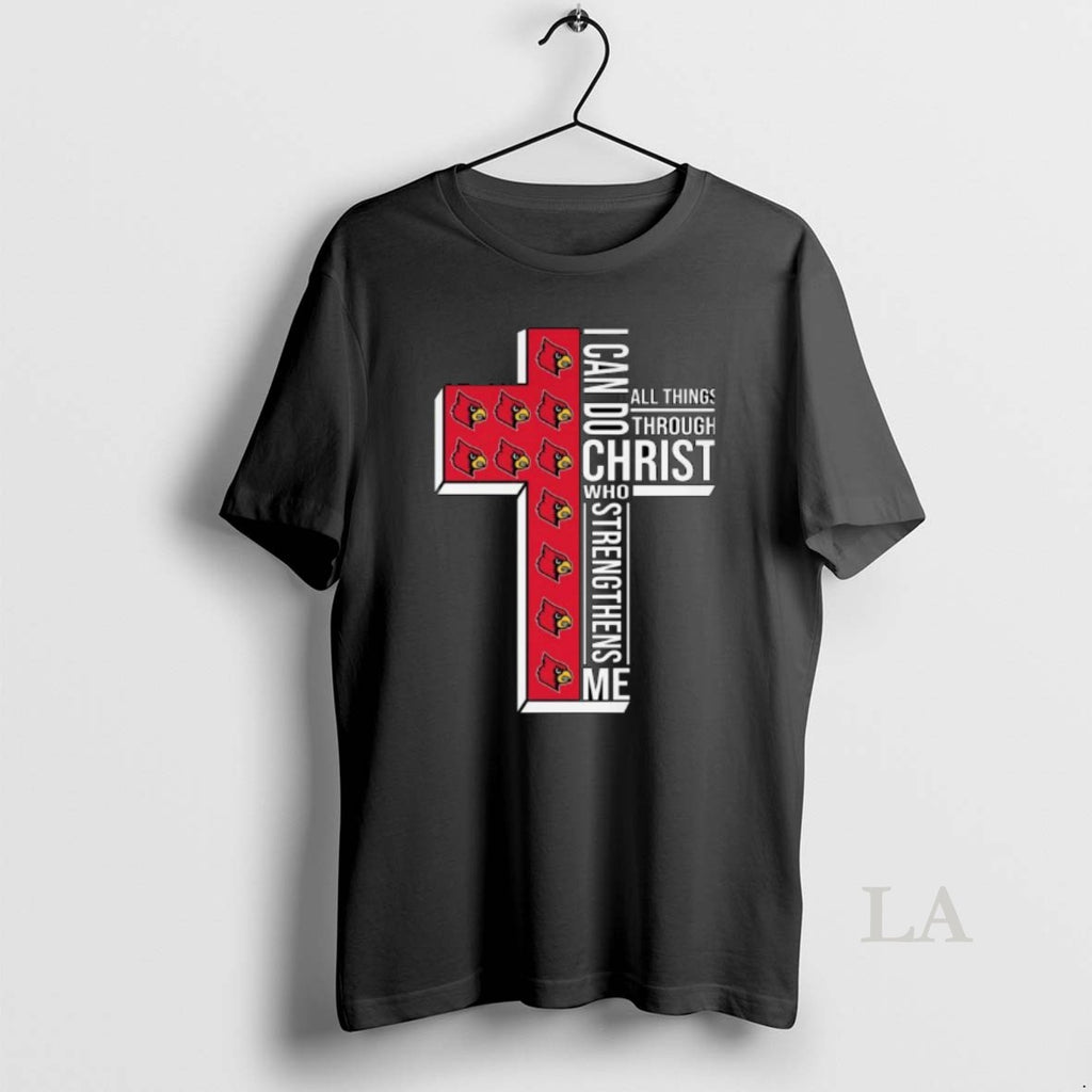 Original Louisville Cardinals I Can Do All Things Through Christ Who Strengthens Me Cross