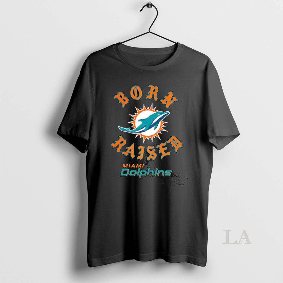 Original Miami Dolphins Football Born Raised Logo