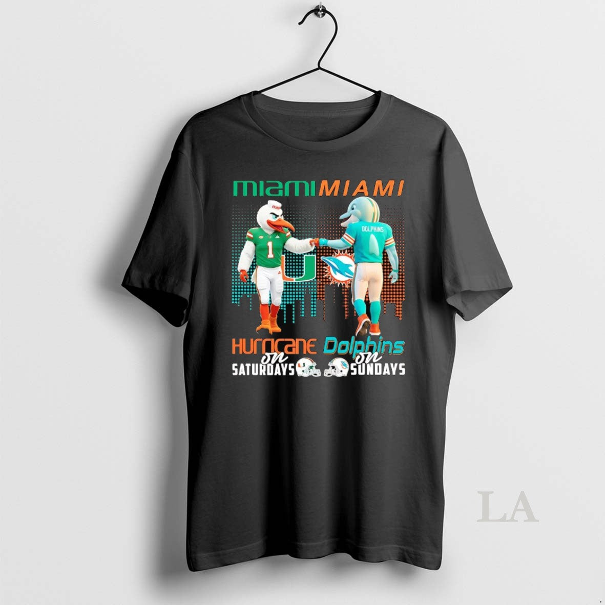 Original Miami Hurricane Saturdays Miami Dolphins Sundays Mascot