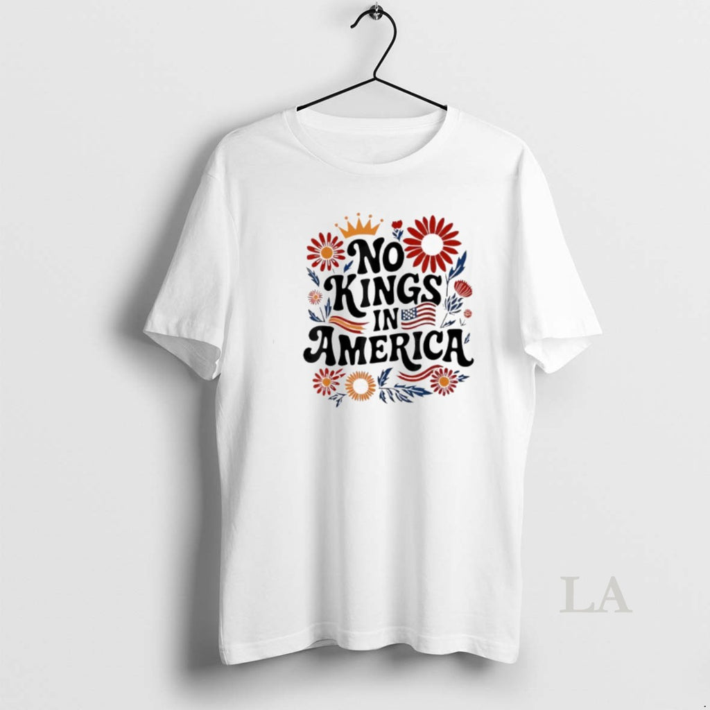 Original No King In America Floral 4th July No Kings