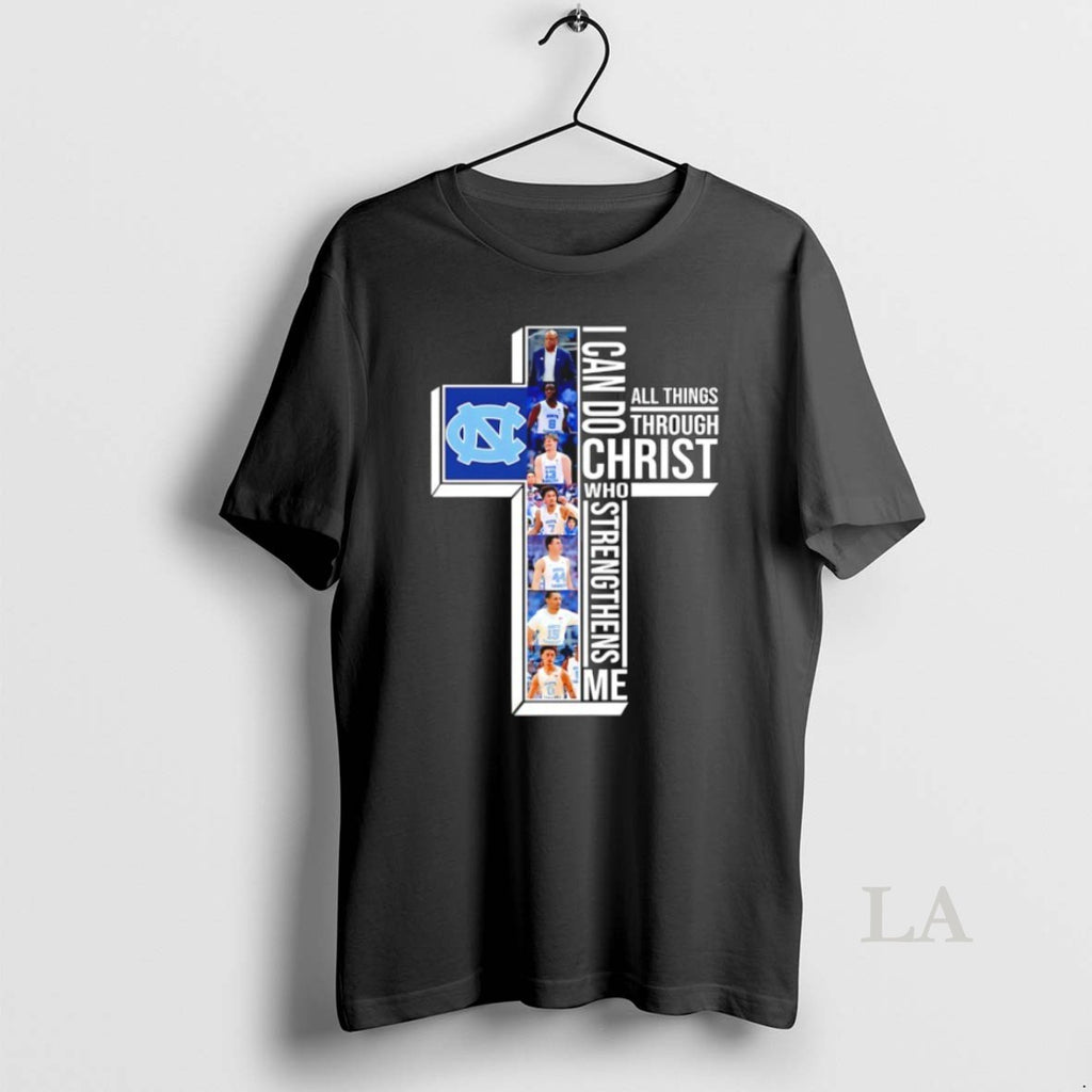 Original North Carolina Tar Heels Basketball Players Cross I Can Do All Things Through Christ