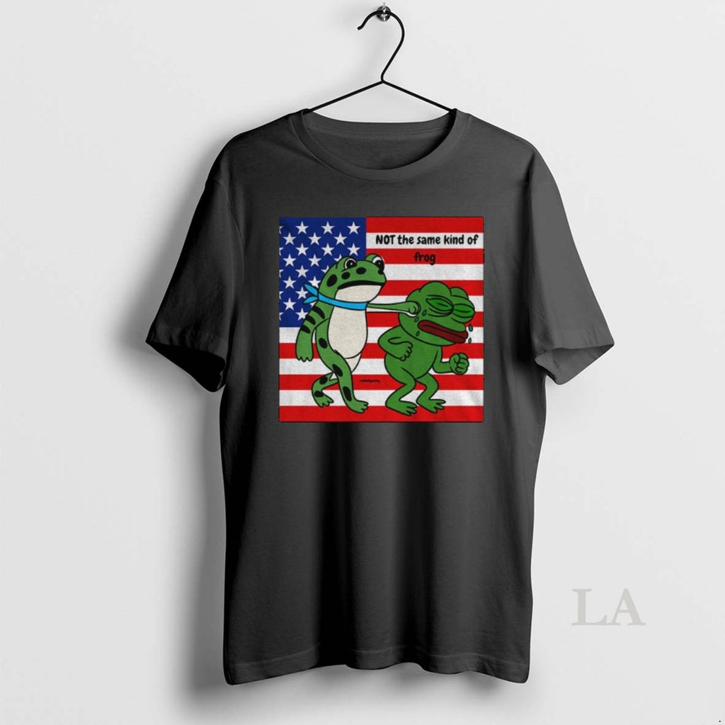 Original Portland Frog Punch Pepe Frog Not The Same Kind Of Frog American Flag