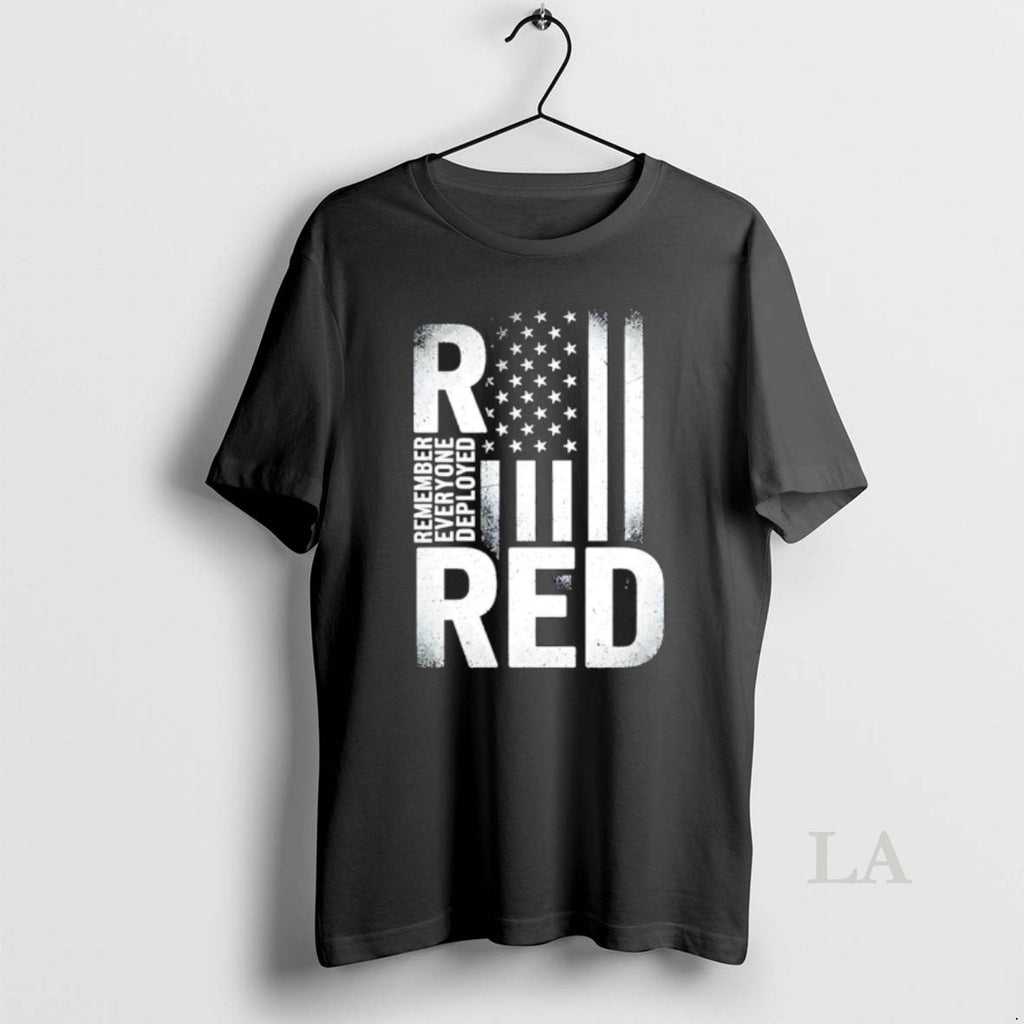 Original Red Remember Everyone Deployed Classic Style American Flag