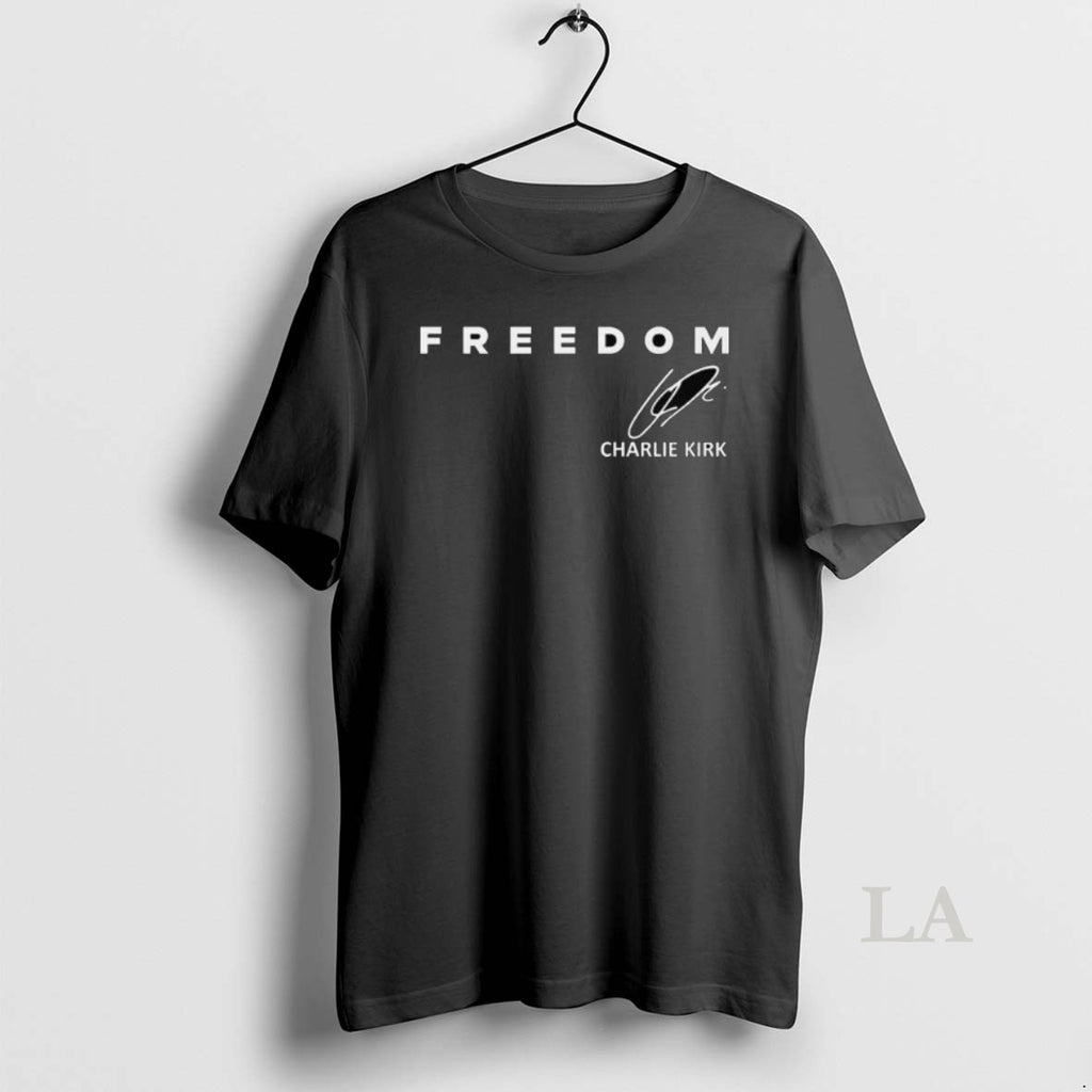 Original Red Freedom Legends Never Die Charlie Kirk Long Sleve