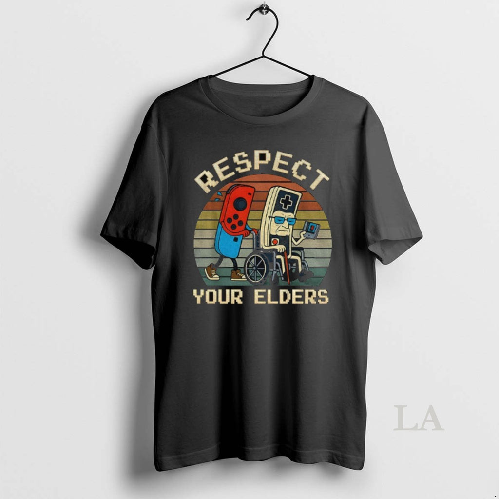 Original Respect Your Elders Gaming Funny Gamer Controller 80s