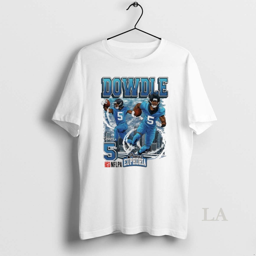 Original Rico Dowdle 5 Carolina Panthers 2025 Player Collage Graphic
