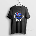 Original Ripped Chest Skull Deep Chicago Cubs Till Grave