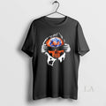 Original Ripped Chest Skull Deep New York Mets Till Grave