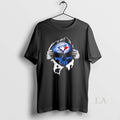 Original Ripped Chest Skull Deep Toronto Blue Jays Till Grave