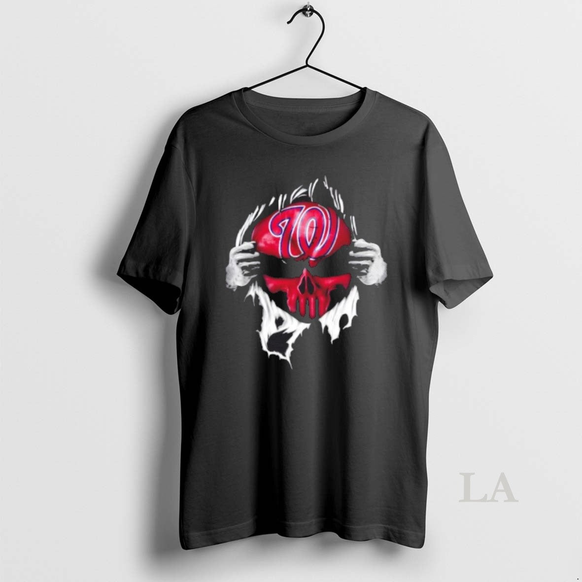 Original Ripped Chest Skull Deep Washington Nationals Till Grave