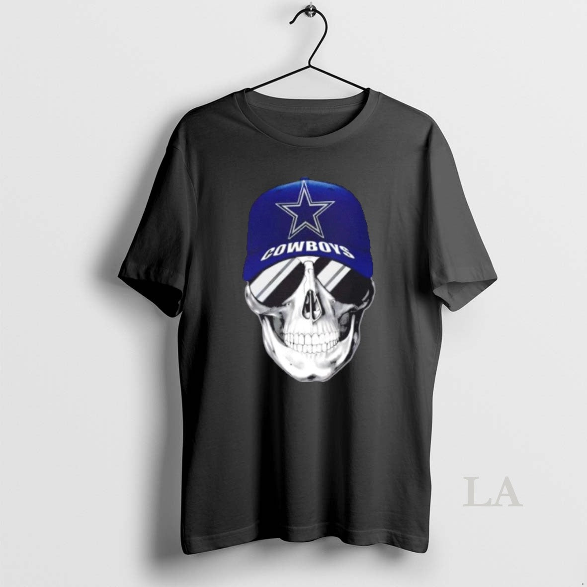 Original Skull Wearing Cap Smile Dallas Cowboys Fans