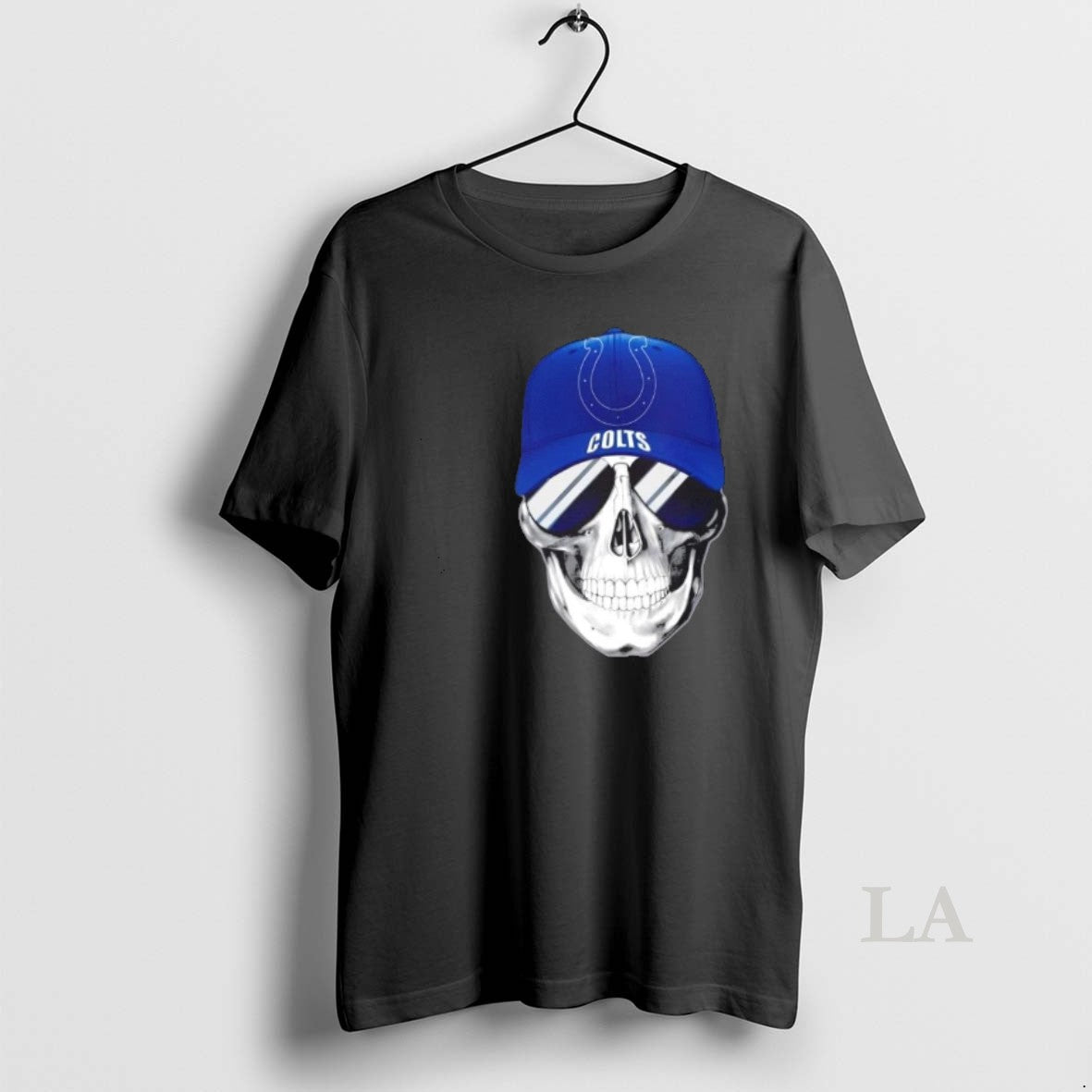 Original Skull Wearing Cap Smile Indianapolis Colts Fans