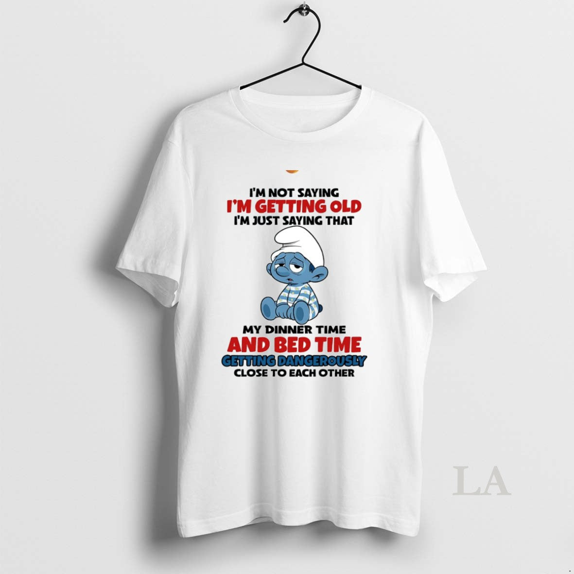 Original Smurf My Dinner Time Bed Time Getting Dangerously Close Each Other Circle