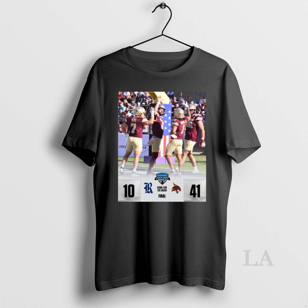 Original Texas State Bobcats Defeated Rice Owls Final Score 41 10 Lockheed Martin Armed Forces