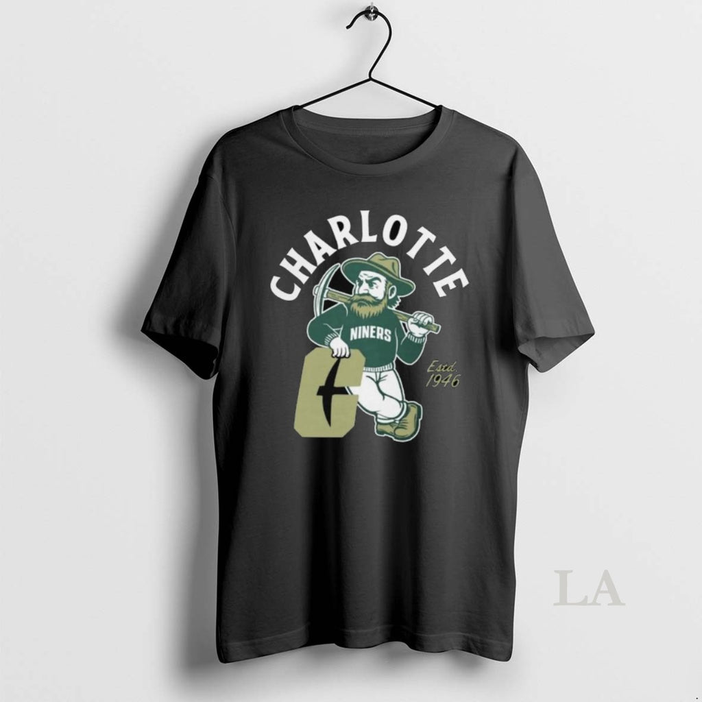 Original Unc Charlotte 49ers Norm Mascot Long Sleve