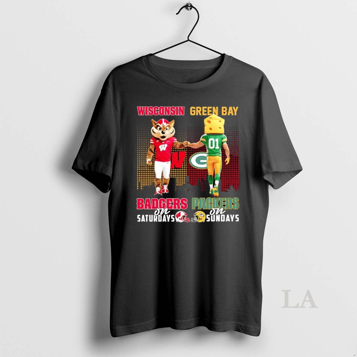 Original Wisconsin Badgers Saturdays Green Bay Packers Sundays Mascot