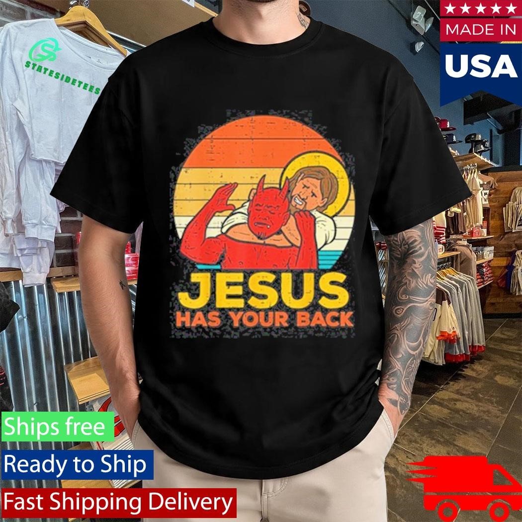 Otis Wrestler Jesus Has Your Back Jiu Jitsu Retro Christian Shirt Unisex , , , Long Sleeve Tee