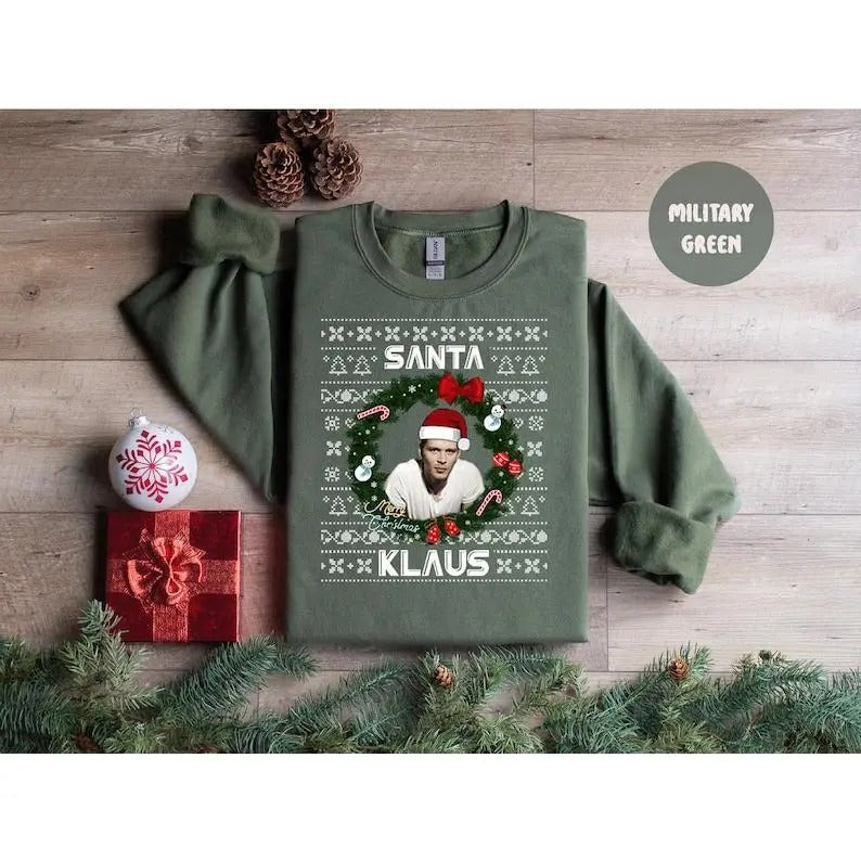 Niklaus Mikaelson Santa Klaus Vampire Diaries Xmas Ugly Funny T-Shirts