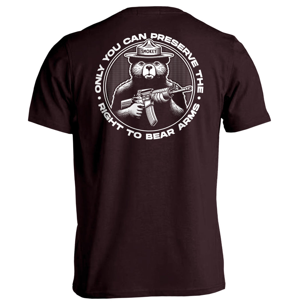 Only You Can Preserve Right Bear Arms (Circular Seal) T-Shirts
