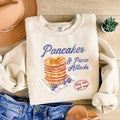 Pancakes & Panic Attacks BOGO Fit Loose Fitting Casual Top Comfort Womenswear Long Sleeve Tops T-Shirts