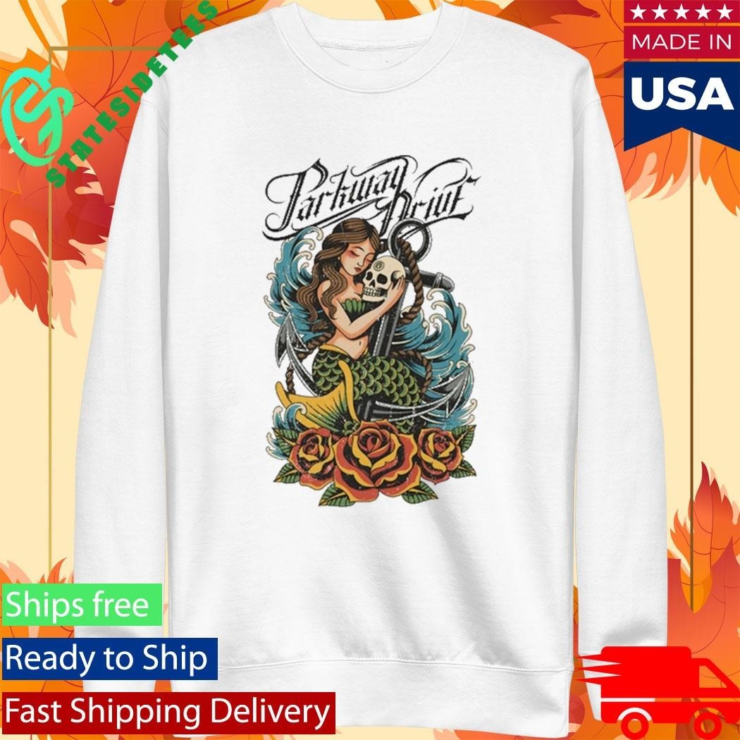 Parkway Drive Mermaid Anchor Unisex , , , Long Sleeve Tee
