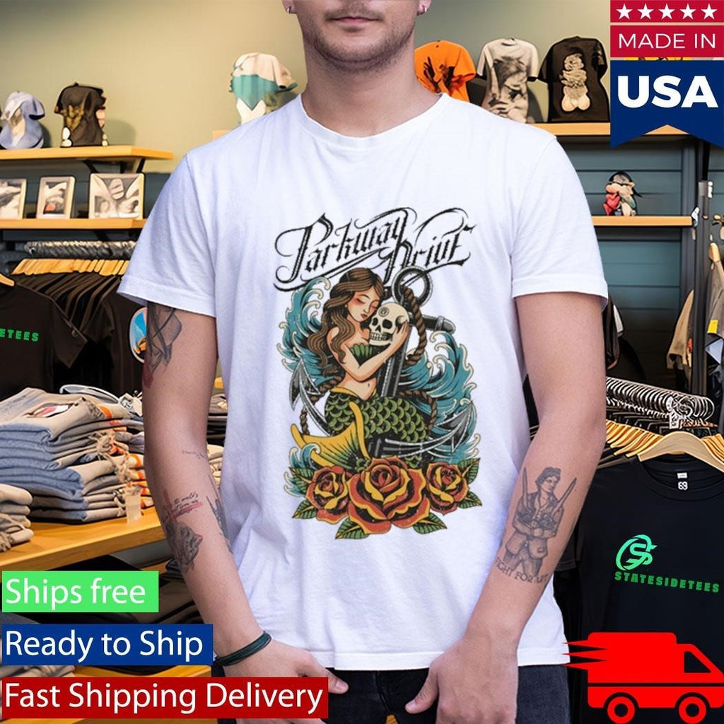 Parkway Drive Mermaid Anchor Unisex , , , Long Sleeve Tee