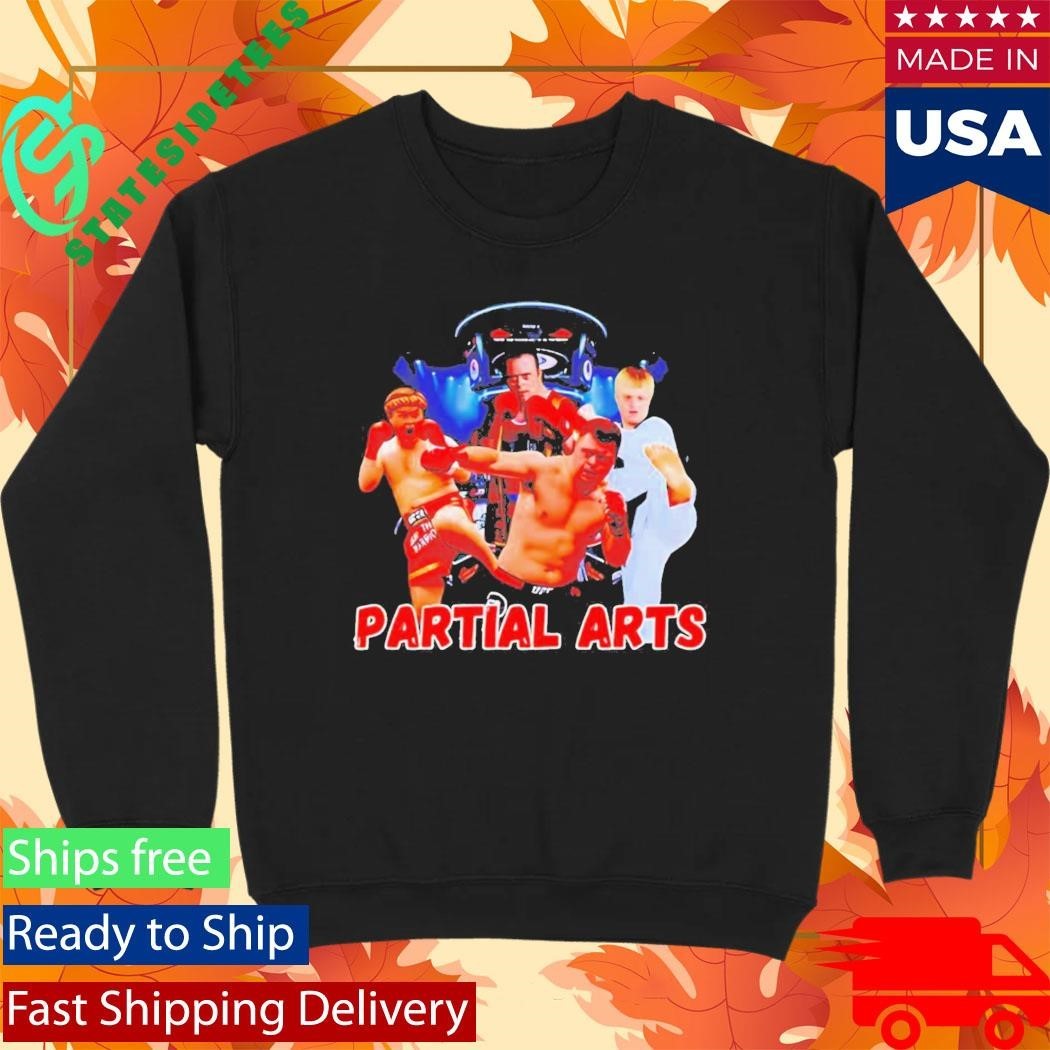 Partial Arts Down Shirt Unisex , , , Long Sleeve Tee
