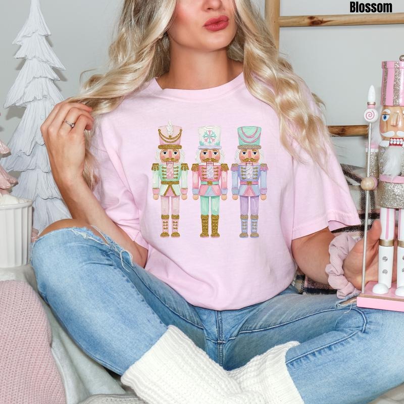 Pastel Trio Nutcrackers Comfort Colors 'NLB' T-Shirts