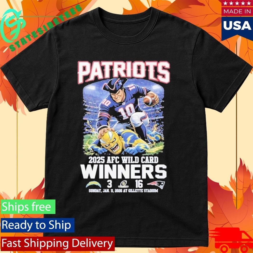 Patriots 2025 AFC Wild Card Winners Shirt Unisex , , , Long Sleeve Tee