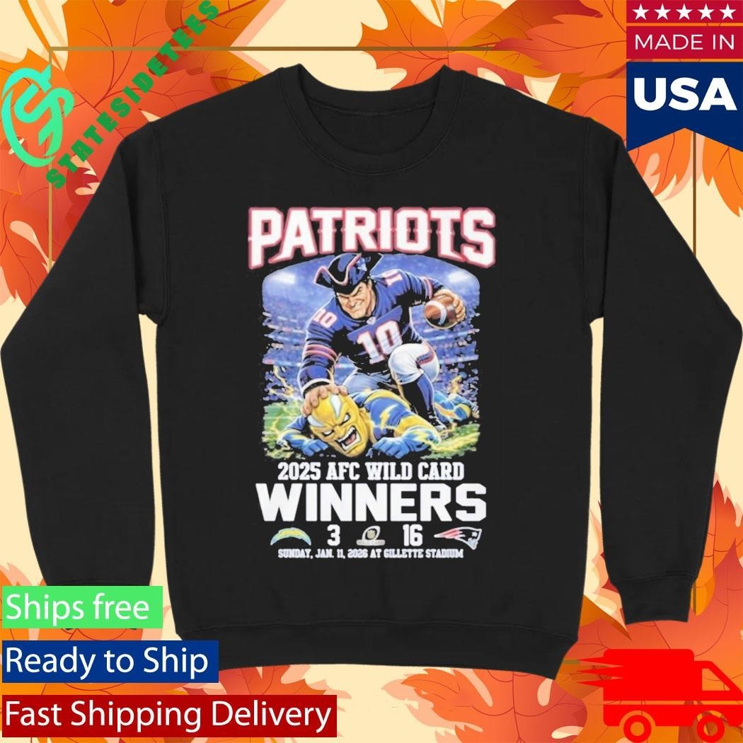 Patriots 2025 AFC Wild Card Winners Shirt Unisex , , , Long Sleeve Tee