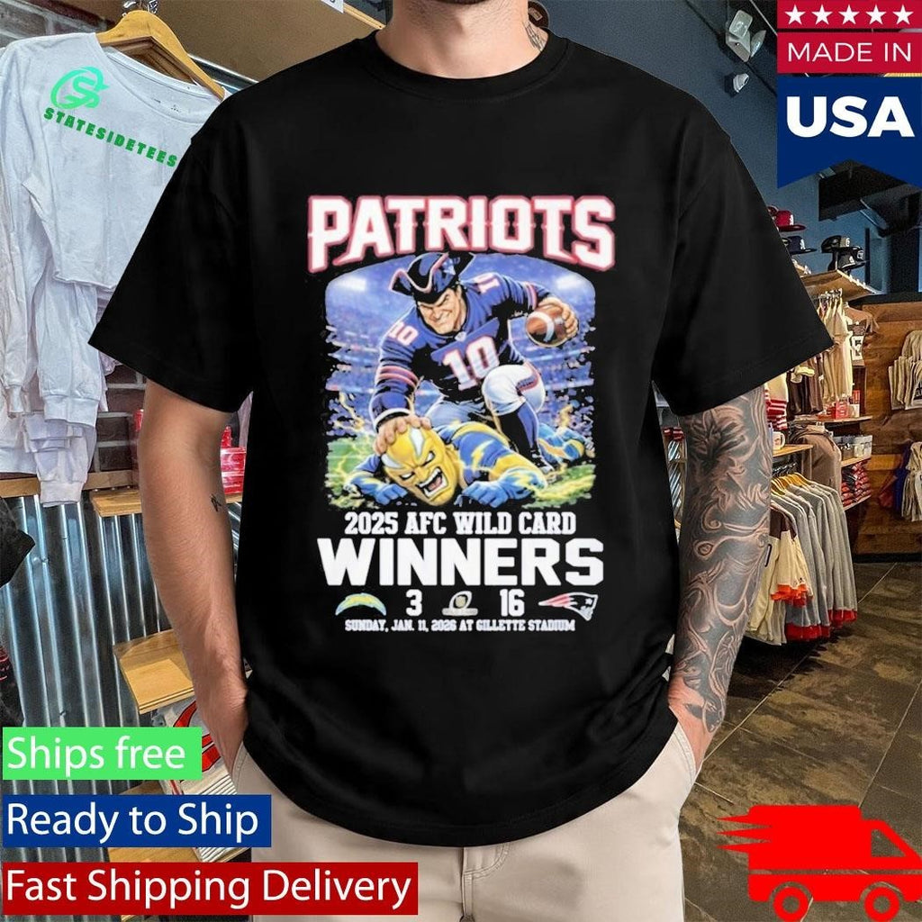 Patriots 2025 AFC Wild Card Winners Shirt Unisex , , , Long Sleeve Tee
