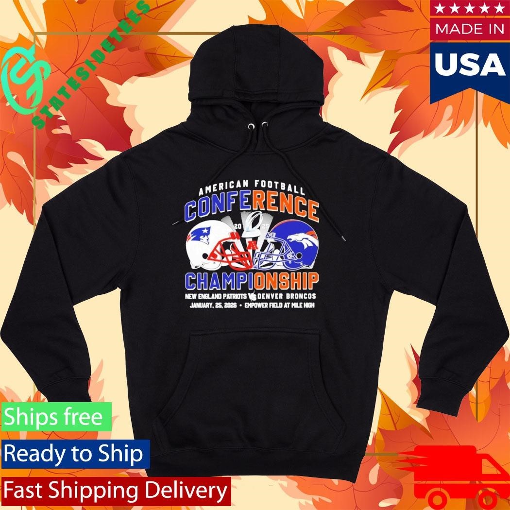 Patriots Vs Broncos 2026 AFC Conference Championship Shirt Unisex , , , Long Sleeve Tee