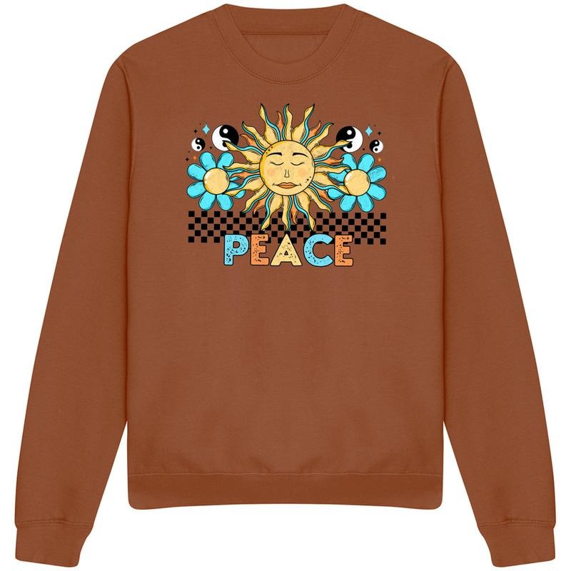 Peace Retro Sun Just Hoods T-Shirts