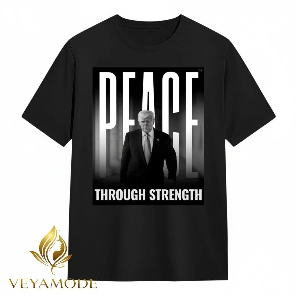Peace through strength Trump tee Unisex , , , Long Sleeve Tee