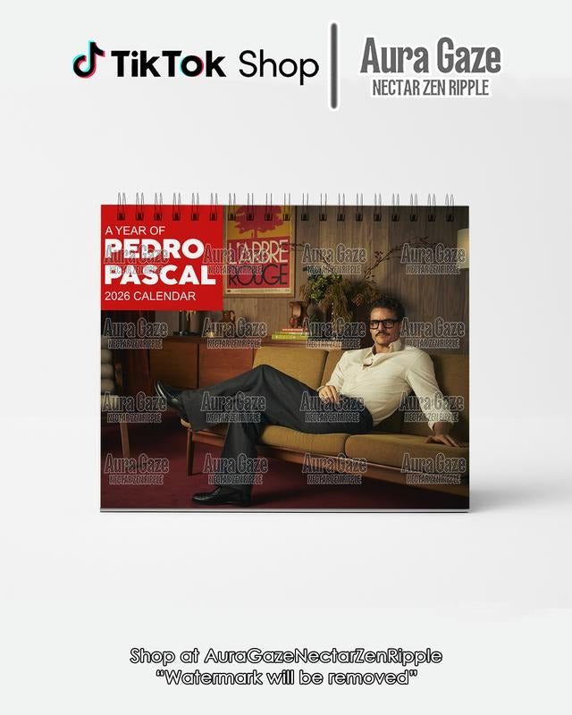Pedro Pascal 2026 Wall Calendar Planner Unique Fan Her Pedro Pascal Celebrity Celebrity Crush T-Shirts
